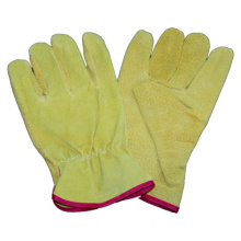 Beige Pig Split Driver Glove Safety Work Glove